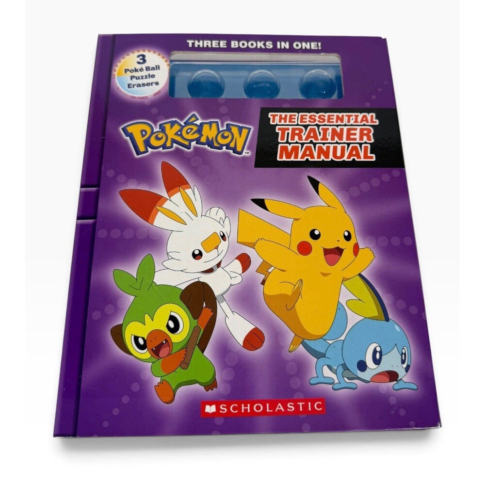 Scholastic Pokemon: The Essential Trainer Manual Book First Edition NO Erasers